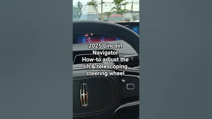 2025 Lincoln Navigator How-to adjust the steering wheel #shorts