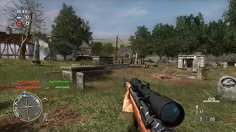 Call of Duty 3 Multiplayer Gameplay - CTF on Poisson