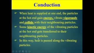 Chapter 8 Transfer of Thermal Energy Part 1 - Conduction