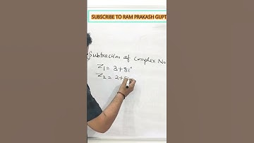Subtraction of Complex Numbers