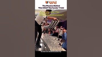 Bartender Trick EXPLAINED by Physics! 😳🍹🤯 #shorts #viral