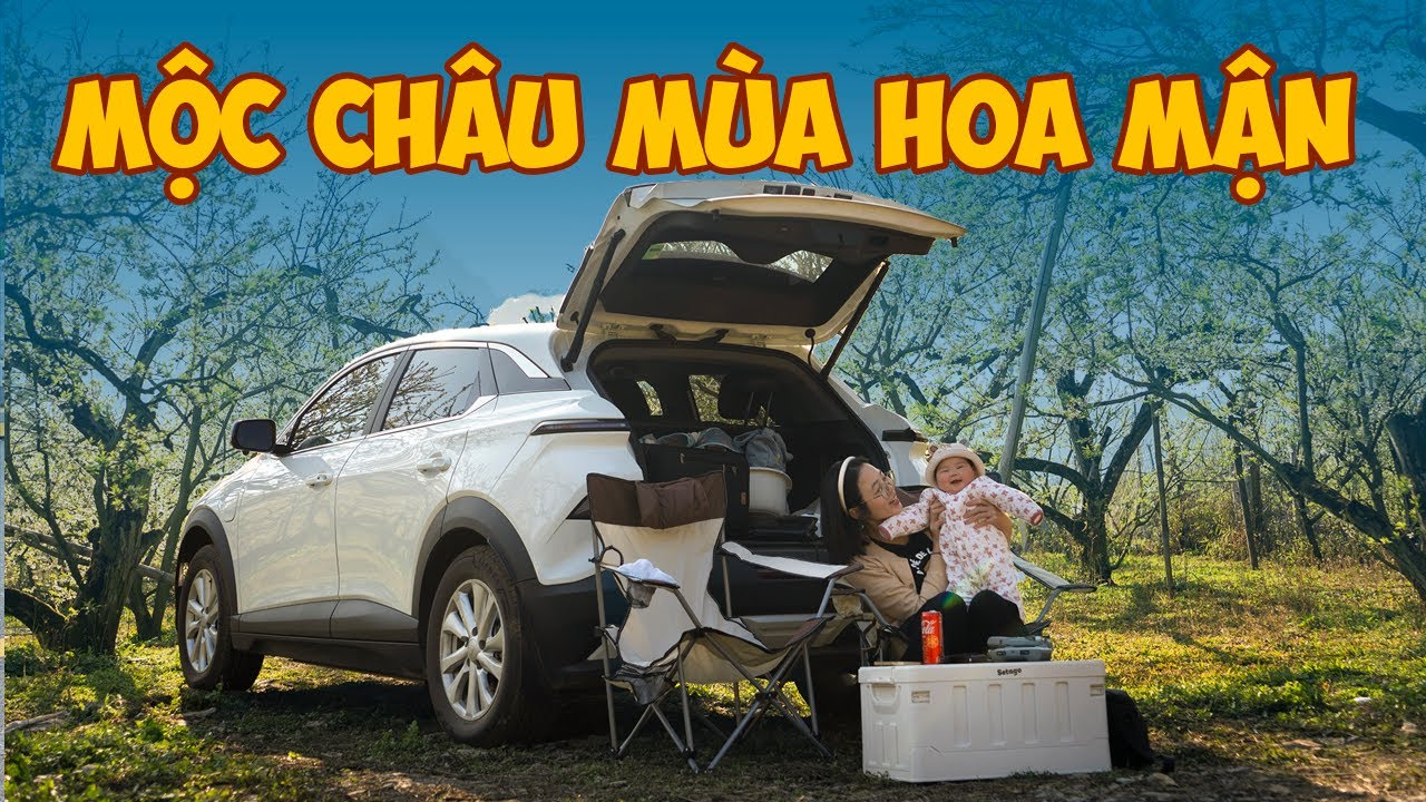 Xế Cộng "Đu Trend" hoa Mận Mộc Châu siêu đẹp, Vinfast VF6s đi được bao xa?