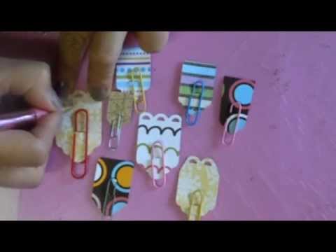Tutorial: Separadores o Clips de papel - YouTube