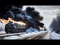 Russian Ammunition Train Destroyed by Ukraine
