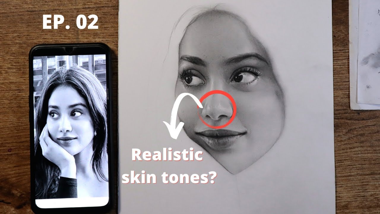 Realistic Skin Tones | Drawing Janhvi kapoor | Ep. 02