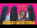 How To: Quick Distressed Faux Locs