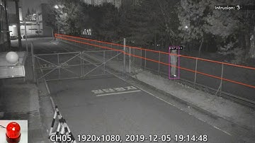 SeQurinet AI demo: Virtual Fence with Physical Alarm.