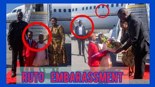 Explosives💥RUTO Embarrassed with Poor reception at AMERICA airport Panics Statehouse