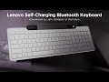 Lenovo Self Charging Bluetooth Keyboard White Version Lenovo Self Charging Bluetooth Keyboard White Version