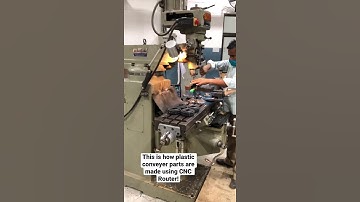 Manufacturing of Plastic Conveyer parts using CNC Router! So interesting.