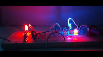 555 + Buzzer +Variable Frequency + LED and RGB
