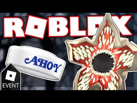 Event How To Get The Demogorgon Mask And The Scoops Ahoy Hat Roblox - roblox how to get the demogorgon mask and scoops ahoy hat roblox event