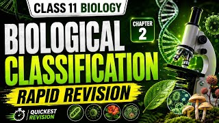 Biological Classification in 6 Minutes 🔥 | Class 11 Biology Ch 2 | Rapid Revision | NCERT