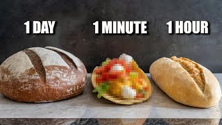 1 Minute vs 1 Hour vs 1 Day BREAD by Gluten Morgen 3,628 views 2 months ago 12 minutes, 1 second