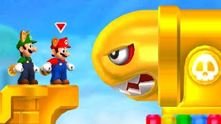 New Super Mario Bros 2 Co-Op Walkthrough - World 5 (2 Player)