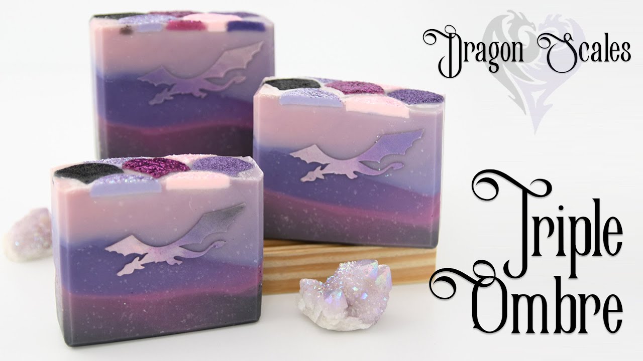 How to Create a Triple Ombre Soap (Purple Dragon/Maleficent Inspired)