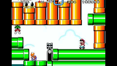 Super Mario World Custom Level: Down Through the Pipes