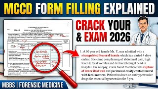 MCCD Form Filling Explained 2 | Medical Certificate of Cause of Death Forensic Medicine | Part 2