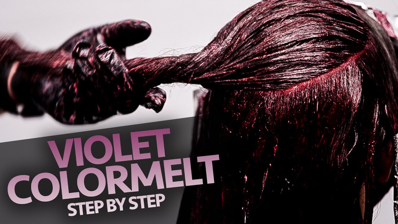 Violet Hair Color Melt Technique | Full Step by Step - YouTube