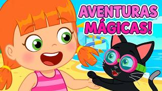 Aventuras Mágicas na Praia e no Parque Aquático 🌊 Desenho infantil Melhores episódios