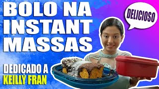 BOLO NA INSTANT MASSAS TUPPERWARE | DEDICADA A Keilly Fran | Evellin Tupperware