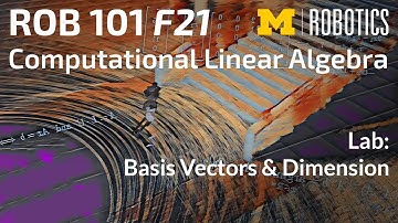 ROB 101 Fall 2021 Lab: Basis Vectors & Dimension