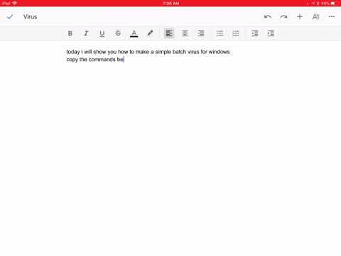 simple windows batch virus