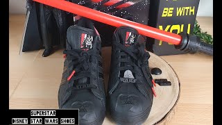 Puñado Groseramente honor adidas Originals - SUPERSTAR STAR WARS SHOES Darth Vader Sneaker - Nice 87%  - YouTube