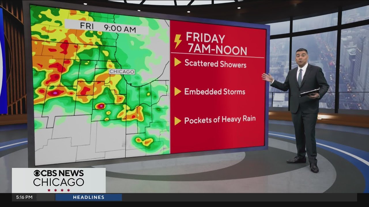 Chicago weather: periods of storms on Friday, some possibly severe ...