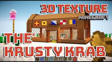 [Minecraft]Spongebob THE KRUSTY KRAB with 3Dtexture part2