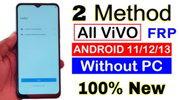2 Method 100% Working:- All Vivo FRP BYPASS | ANDROID 11/12/13 (Without Pc) New Security Update 2022