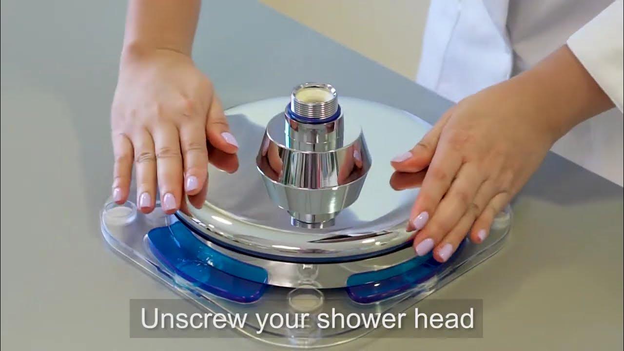 How to clean blu Shower Filter Rain Shower YouTube