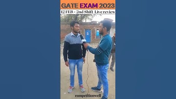 gate 2023 exam live student review #gate #gateexam #iitkanpur #shorts