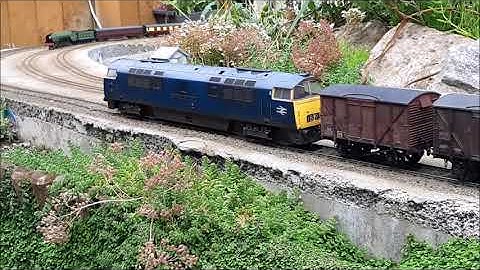 Summer Hampton Railway - Garden Railway running in the baking heat - Sunday 9th August 2020