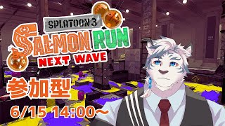 【スプラ3】ビッグランinマテガイ放水路！久々に参加型でシャケ狩りだあああああ！！【ケモノVtuber】