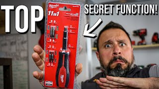 THIS MILWAUKEE TOOLS 11 IN 1 SCREWDRIVER HAS A SECRET FUNCTION!