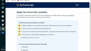 Go Transcript Swahili Sure answers 4 January 2025