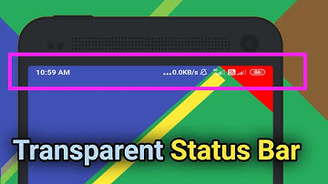 How To Transparent StatusBar In SketchWare Hindi with Example