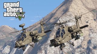 3ra Guerra Mundial En GTA 5 - HELICÓPTERO APACHE | TheAxelGamer screenshot 1