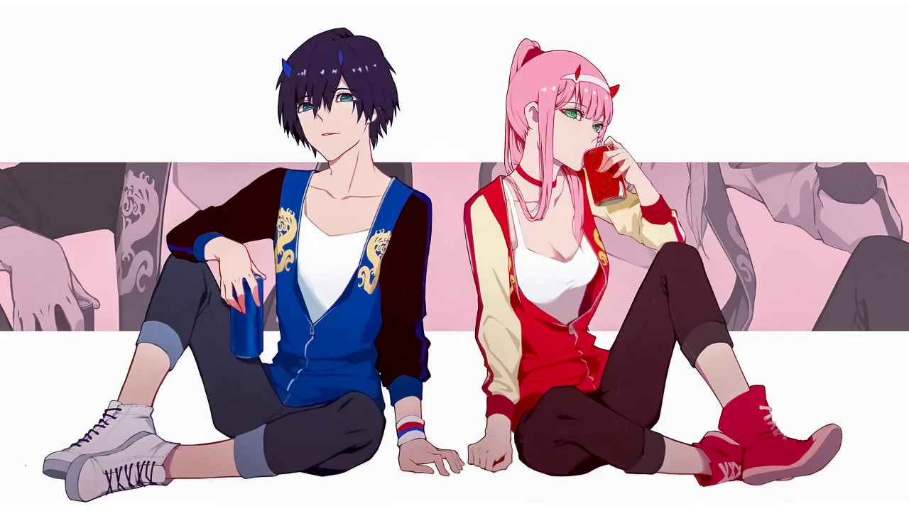 Zero Two x Hiro AMV Rewrite The Stars