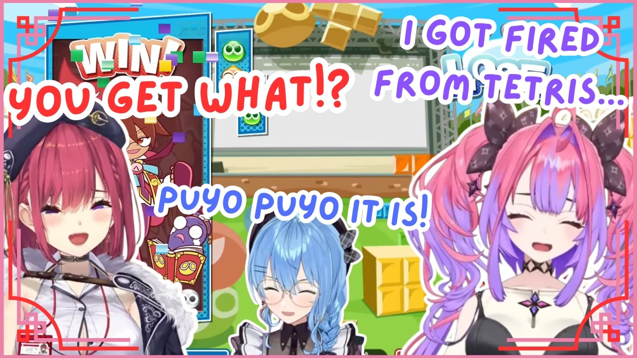 Vivi Gets ABANDONED by Suisei in Tetris… Marine Praises Her in Puyo Puyo, But… 😭💀 | Hololive Clip
