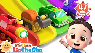 🚒 Lia và ChaCha tắm cùng những xe đồ chơi | LiaChaCha - Ca Nhạc Thiếu Nhi Việt Nam screenshot 4