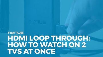 Stream any Device to Two TVs at Once with HDMI Loop Through (Cable box, satellite, Blu Ray, DVD)