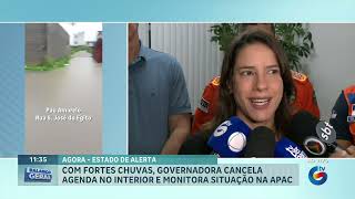 Governadora cancela agenda no interior e monitora situação na APAC