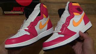 Nike Air Jordan 1 Retro High OG Light Fusion Red - YouTube