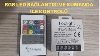 Rgb led bağlantısı ve kumanda ile kontrolü