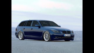 Photoshop CC - Virtual Tuning Car - BMW 520 E60