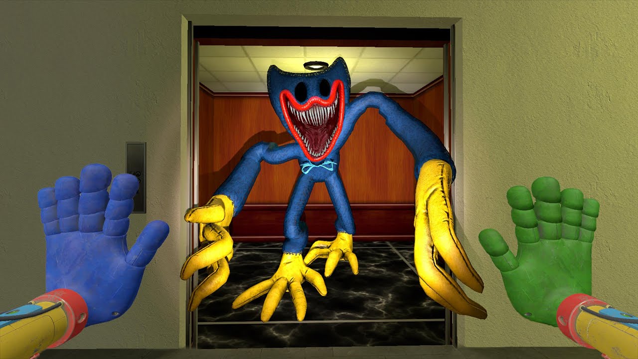 I Found NIGHTMARE HUGGY WUGGY IN THE ELEVATOR IN LIMINAL HOTEL | Garry's Mod | Poppy Playtime
