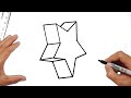 HOW TO DRAW A 3D STAR VERY EASY