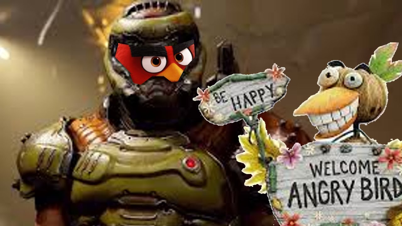 Red vs Angry Bird sign With Rip And Tear Playing + edits! - YouTube